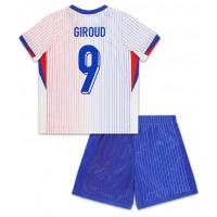 Ranska Olivier Giroud #9 Vieras Peliasu Lasten EM-Kisat 2024 Lyhythihainen (+ Lyhyet housut)